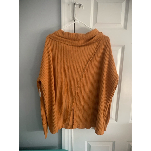 Women's Free People Sweater Orange M - Picture 3 of 5